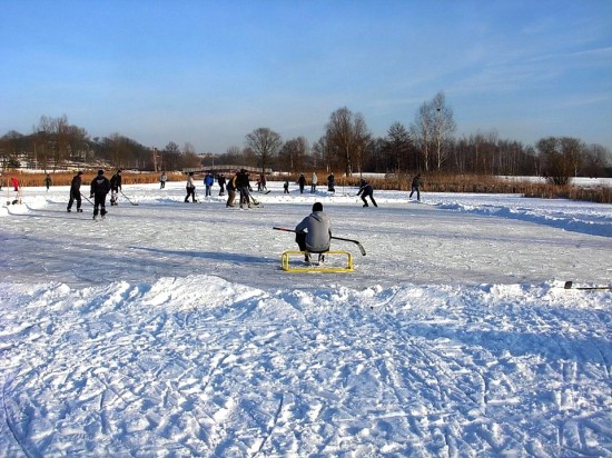 Lago Helado, Hielo, Canadá, Deporte