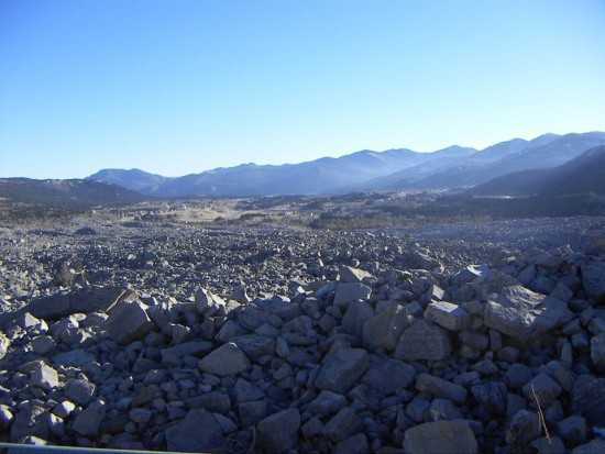 Roca, Frank Slide, Alberta, Canadá