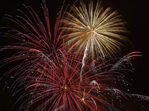 Fuegos Artificiales, Alberta, Canadá, Fiesta