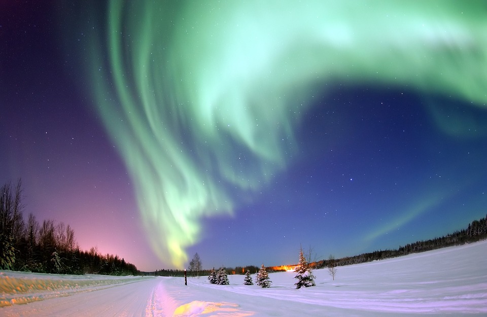 Aurora, Naturaleza, Alberta, Canadá