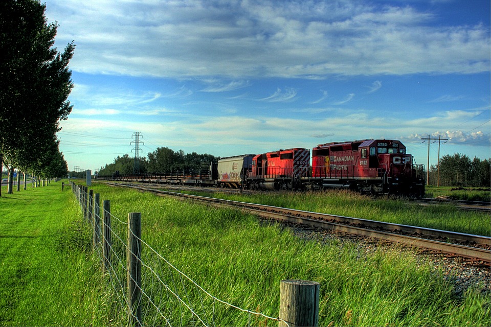 Naturaleza, Tren, Alberta, Canada