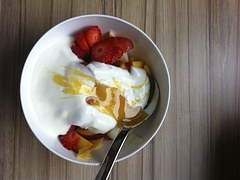 yogur con miel
