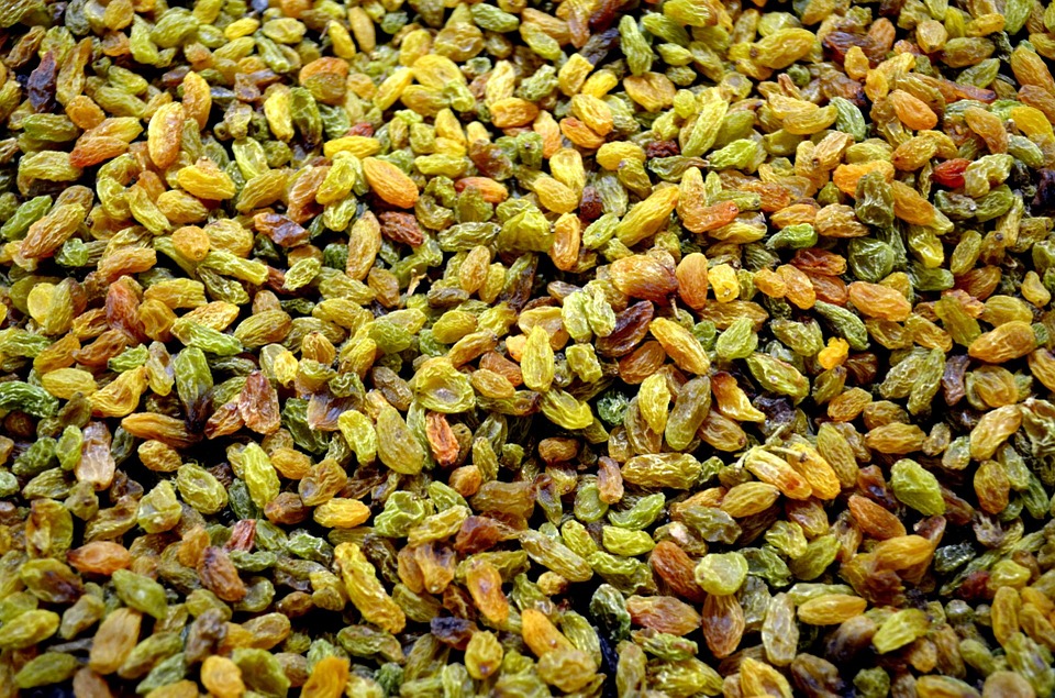 pasas, efecto, nutrición, merienda