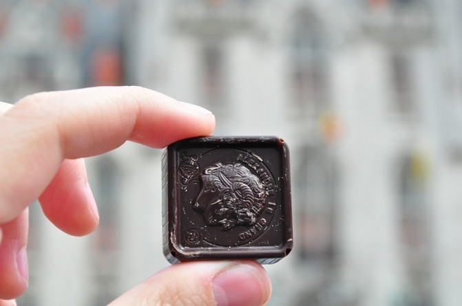 más del 70% del chocolate