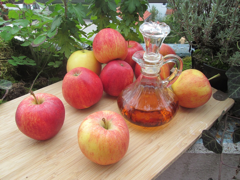 hermosa, efecto, dieta, el vinagre de manzana