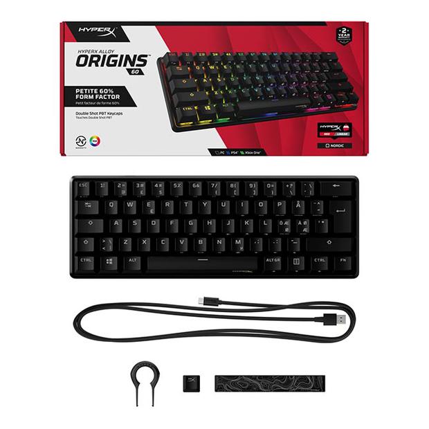 El nuevo teclado ‘HyperX Alloy Origins 60’ ofrece grandes para disfrutar de los videojuegos y el teletrabajo.