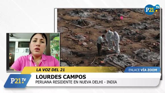 Lourdes Campos - Peruana residente en Nueva Delhi - India