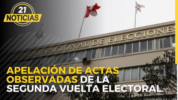 El Pleno del JNE reviso 10 expedientes de apelación de actas observadas de la segunda vuelta electoral.