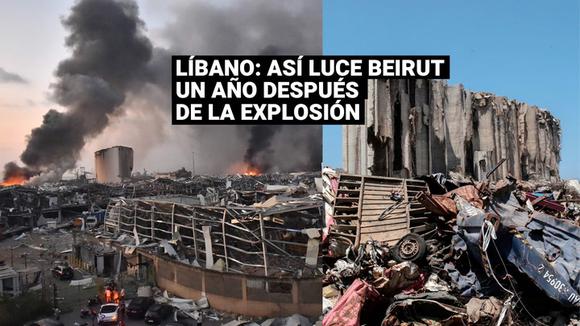 Líbano: las imágenes que dejó las explosiones en el puerto de Beirut un año después
